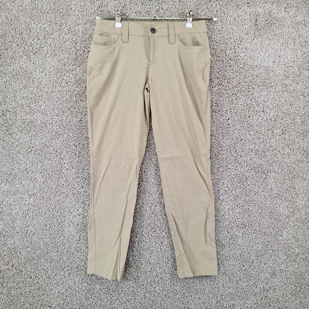 Eddie Bauer Pants Women P2 (Fits W29xL26.5) Khaki Pockets Chino Hiking Outdoor